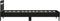 vidaXL - Bedframe - met - hoofdbord - en - LED-verlichting - zwart - 90x190 - cm