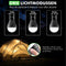 Travelhawk Campinglamp - 4 Stuks - LED - Waterbestendig - Zwart (4 stuks)