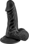 Real Body Mike - Realistische Dildo met Zuignap - 13 x 3.8cm - Zwart