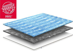 Emma Flip - Topmatras - 90 x 200 cm - Hard en zacht - Wit