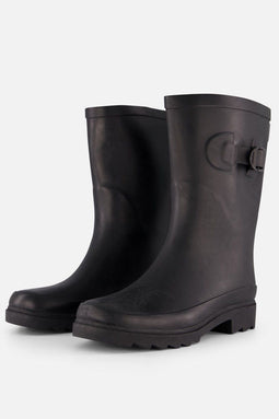 Xq Footwear Dames Regenlaars Riem Rubber Zwart - Laarzen - 39