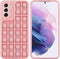 iMoshion Hoesje Geschikt voor Samsung Galaxy S21 Hoesje Siliconen - iMoshion Pop It Fidget Toy - Pop It hoesje - Roze