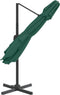 vidaXL - Zweefparasol - met - dubbel - dak - 300x300 - cm - groen