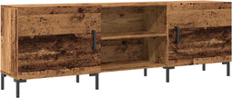 vidaXL - Tv-meubel - 150x30x50 - cm - bewerkt - hout - oud - houtkleurig