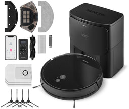 SENCOR SRV 6485BK - Robotstofzuiger - 3000Pa zuigkracht en dweilen - Zwart