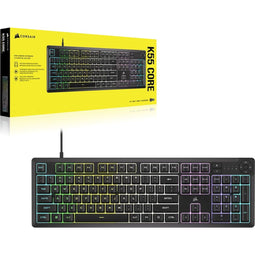 Corsair K55 CORE CH-9226C65-PT - Toetsenbord - Spatbestendig RGB LED - Zwart Azerty Frans