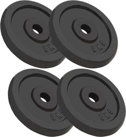 vidaXL - Halterschijven - 4 - st - 4x5 - kg - gietijzer