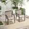 Coast Terrasstoelen 2 Delig - Ademend - Bruin