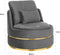 Richmond Interiors Fauteuil Kylie Stone velvet / gold (Quartz Stone 101)