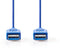 Nedis CCGP61000BU10 - USB A naar USB A kabel - 100 cm - Blauw