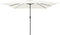 vidaXL - Vierkante - Tuinparasol - 295x245 - cm - Zandwit