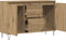vidaXL - Dressoir - 104x35x70 - cm - bewerkt - hout - artisanaal - eikenkleurig