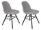 Zuiver Albert Kuip Soft Eetkamerstoelen Lichtgrijs - Set van 2
