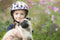 Mini Hornit Lids - Fietshelm voor Kinderen - LED achterlicht - Pug Puppies (S)