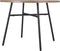 VDD - Tuintafel - Ronde aluminium tafel - Onderhoudsvrij - Lichtbruin - 100 x 73,5 cm