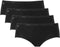 Sloggi Basic+ - Midi Sportonderbroek - 4-pack - Dames - Zwart