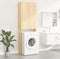 vidaXL - Wasmachinekast - 64x25,5x190 - cm - sonoma - eikenkleurig