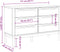 vidaXL - Ladekast - FLORO - massief - grenenhout - wit
