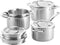 BK Twist - Kookpannenset 4-delig - Roestvrij staal met afgietsysteem - Silver