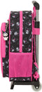 Kuromi Schoolrugzak met Wielen - Ergonomische Bekleding - Zwart Fuchsia 26 x 11 x 67 cm
