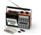 Ricatech PR85 - Draagbare Retro Radio - FM/AM en cassette - Bruin