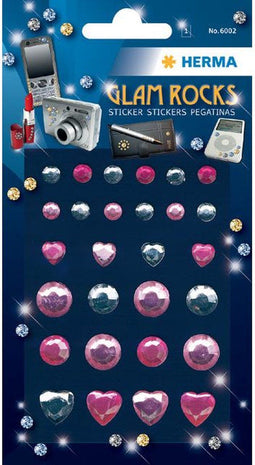 Etiket HERMA 6002 diamant glam rocks - 10 stuks