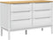 vidaXL - Ladekast - FLORO - massief - grenenhout - wit