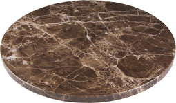 MOOISA - Marmer - dienblad - bruin marmer - Ø30cm - rond marmer dienblad - vierkant marmer dienblad - decoratie schaal - tapasplank - serveerplank