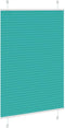 vidaXL - Plissé - rolgordijn - 95x150 - cm - stofbreedte - 94,4 - cm - petrol - groen