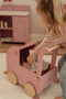 Little Dutch - Houten Poppenwagen - Soft Flowers - Roze
