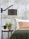GOOD&MOJO Wandlamp Andes - Bamboe Zwart/Donkergrijs - 50x32x45cm - Binnen Scandinavisch,Bohemian
