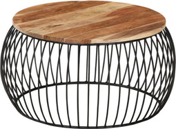 vidaXL - Salontafel - Ã68 - cm - massief - acaciahout