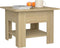 vidaXL - Salontafel - 55x55x42 - cm - bewerkt - hout - sonoma - eikenkleurig