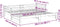 vidaXL - Slaapbank - met - onderschuifbed - 80x200 - cm - massief - grenenhout