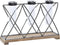 Vaas DKD Home Decor 36,5 x 11,5 x 23,5 cm Kristal Zwart Metaal Bruin Transparant