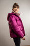 Like Flo F207-5202 - Meisjes Jas - Duurzaam met teddy bodywarmer - Cerise