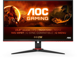 AOC 24G2SPU - Monitor - 23,8" Full HD 165Hz IPS - Rood Zwart