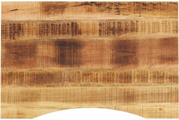 vidaXL - Bureaublad - met - ronding - 100x50x2,5 - cm - massief - ruw - mangohout