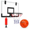 Mini Basketbal Set - Inclusief Bal & Pomp - Indoor - 46x30 cm - Rood Wit Zwart