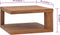 vidaXL - Salontafel - 65x65x33 - cm - massief - teakhout