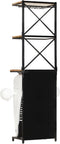 vidaXL - Wijnkast - tractor - 49x31x172 - cm - ruw - mangohout - wit