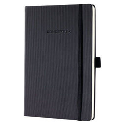 Notitieboek Conceptum CO130 A6 zwart blanco - 20 stuks