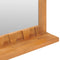 vidaXL - Wandspiegel - met - schap - 60x12x40 - cm - massief - teakhout