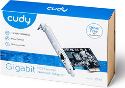 Cudy PE10 - Gigabit PCI Express Netwerkadapter - 1000 Mbps - Plug-and-play