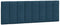 vidaXL Hanko - Hoofdbordkussen - Fluweel - 120 cm - Blauw