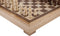 Engelhart 150230 - Schaakset 40x40 cm - Luxe Houten Schaakbord Esdoorn & Walnoot - Koning 77 mm - Opbergsysteem - Colourbox