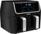 Tristar Dubbele Airfryer FR-6970 - Double Basket Airfryer XXL - 9 Liter - Dubbele Heteluchtfriteuse 2 x 4,5 liter - 8 voorgeprogrammeerde functies - Digitaal - Zwart