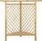 vidaXL - Hoekpergola - met - bank - 166x81x174 - cm - geïmpregneerd - grenenhout