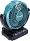 Makita DCF102Z - Ventilator - Compact met zwenkfunctie en timer - 180 mm propeller