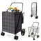 Coast Boodschappentrolley - Opvouwbaar - 120L - Max. 40 kg - Zwart